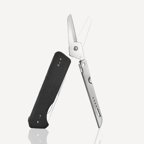 Нож и Ножницы RoXoN S501U (Сталь/ЧерныйG10)